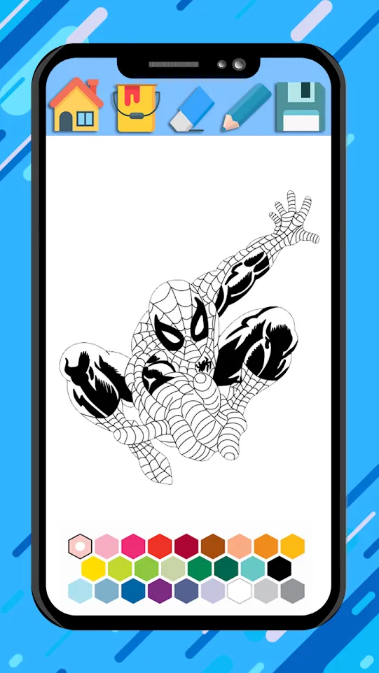 Spider super hero coloring man | Indus Appstore | Screenshot