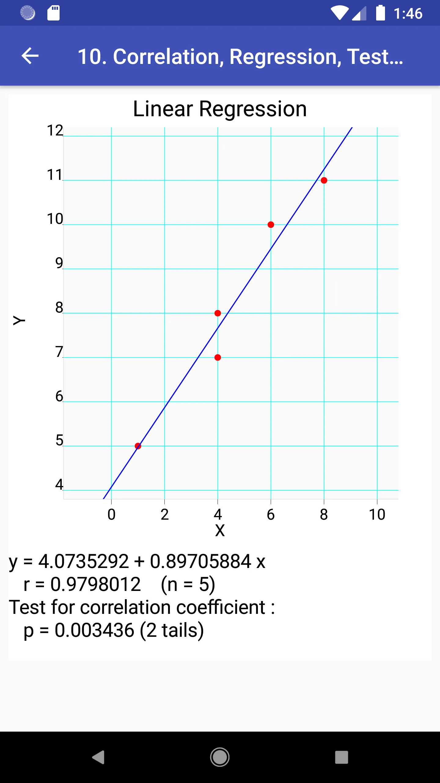 Stats Tester,  Easy statistics | Indus Appstore | Screenshot