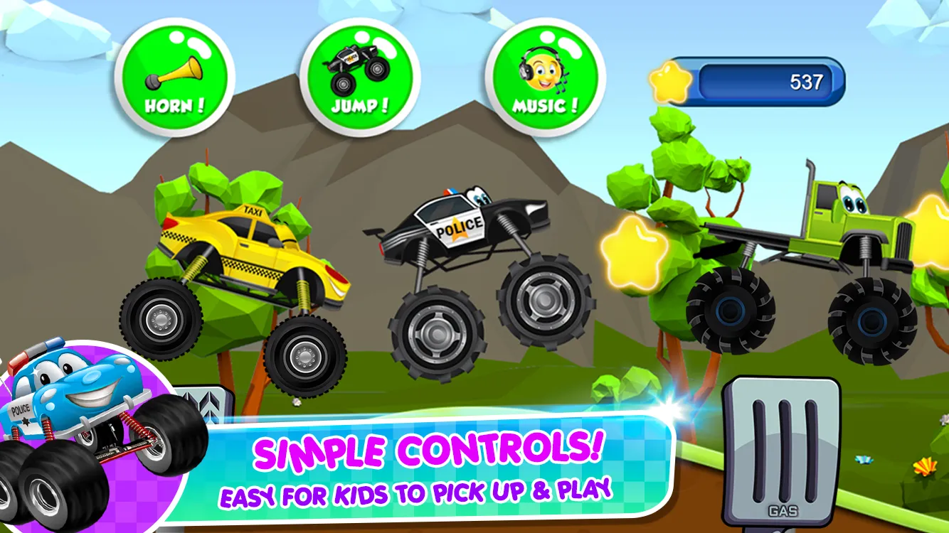 Monster Trucks Game for Kids 2 | Indus Appstore | Screenshot