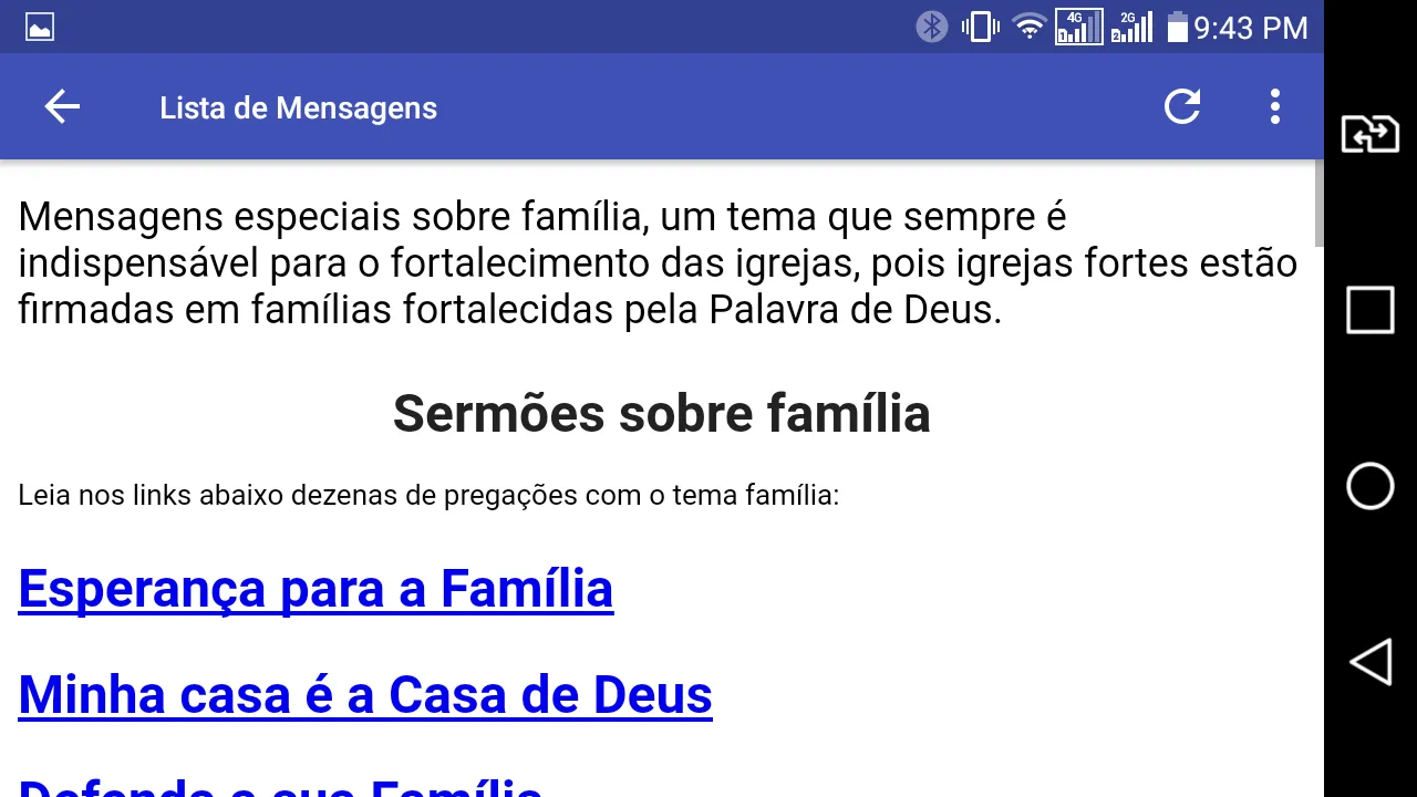 Pregações para a Família | Indus Appstore | Screenshot