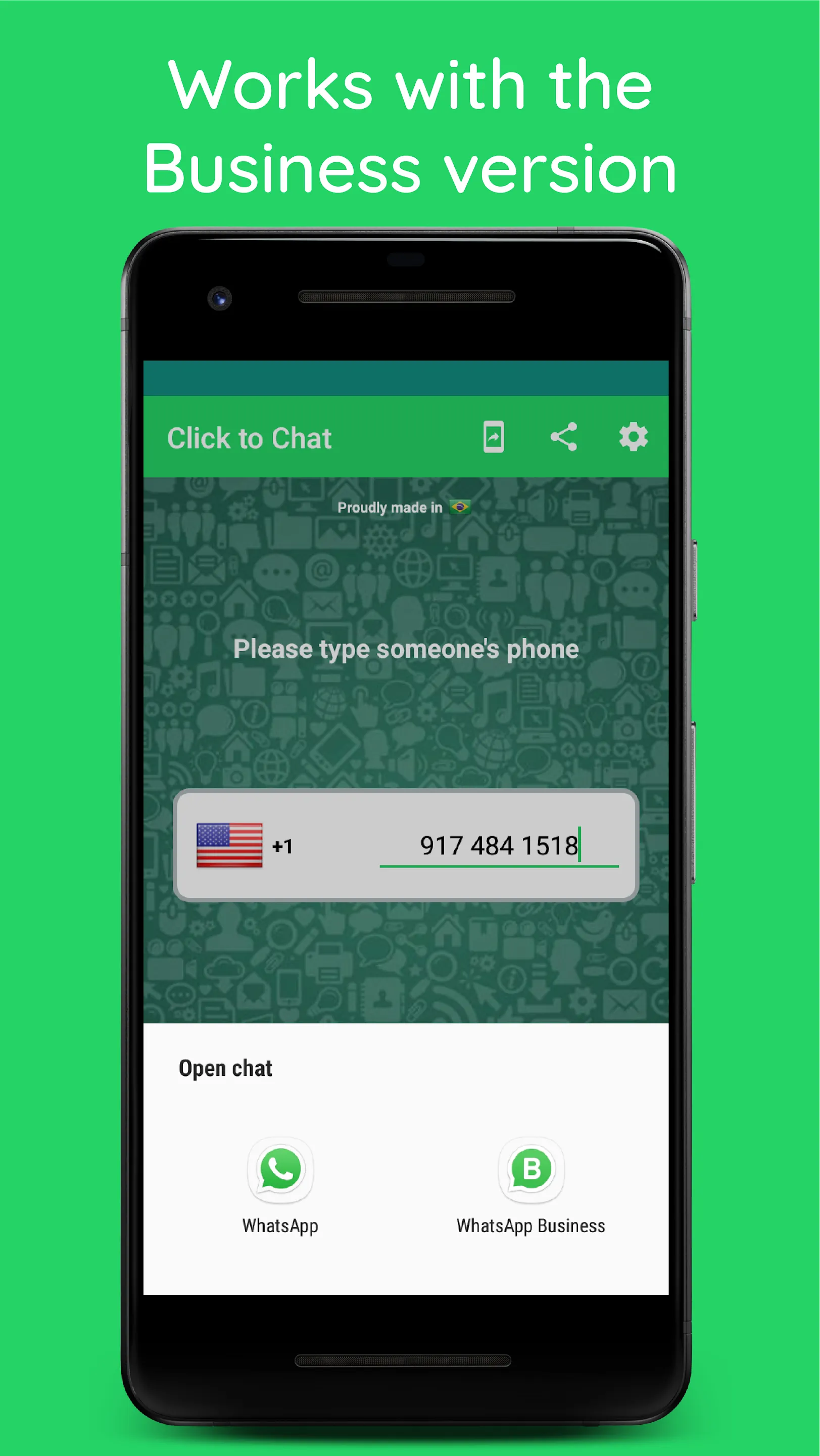 Instant Click To Chat | Indus Appstore | Screenshot