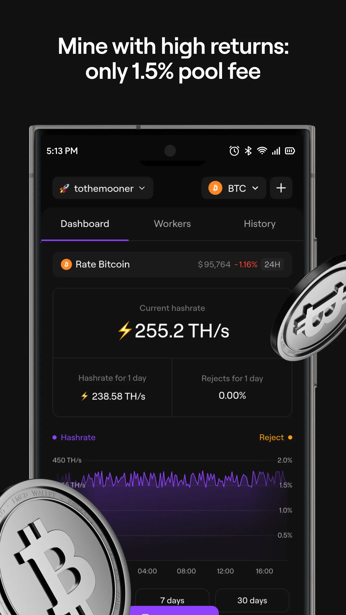 EMCD: Crypto Wallet Mining BTC | Indus Appstore | Screenshot