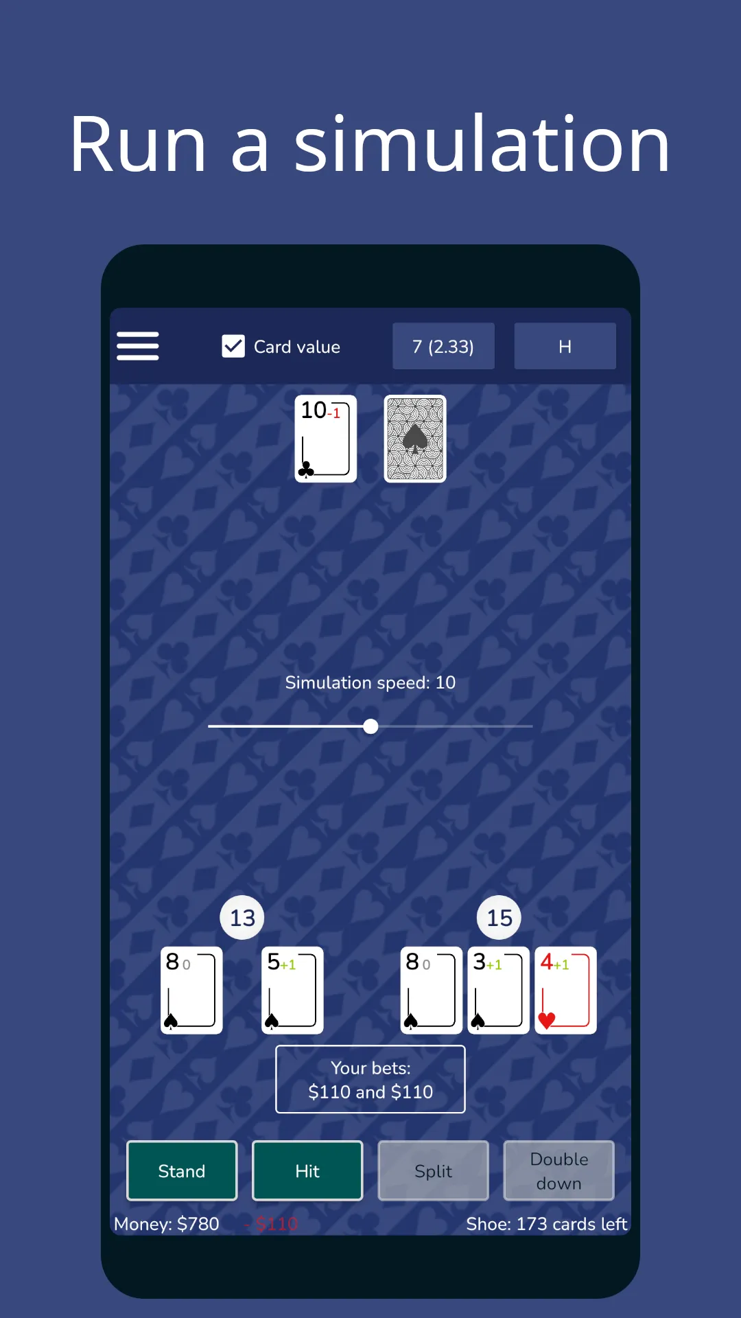 Blackjack: Card counting | Indus Appstore | Screenshot