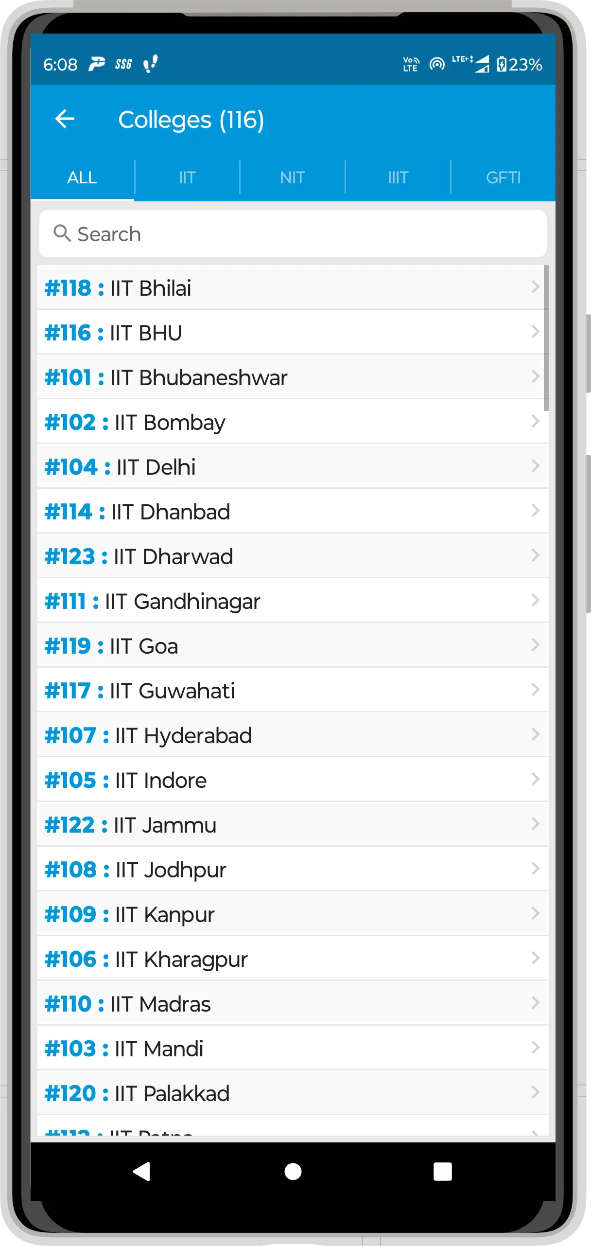 JEE Admission Information | Indus Appstore | Screenshot