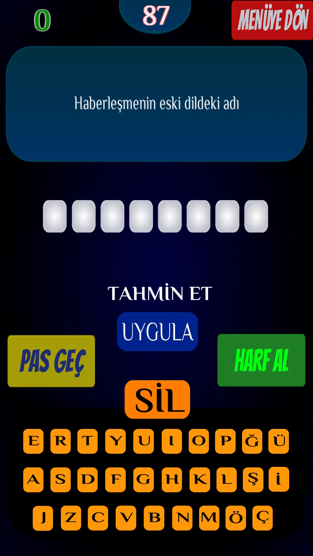 Kelime Oyunu | Indus Appstore | Screenshot