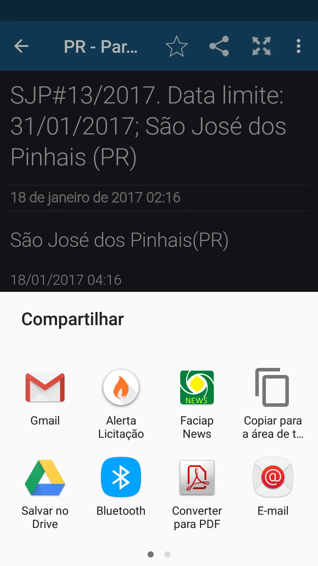 Alerta Licitação | Indus Appstore | Screenshot