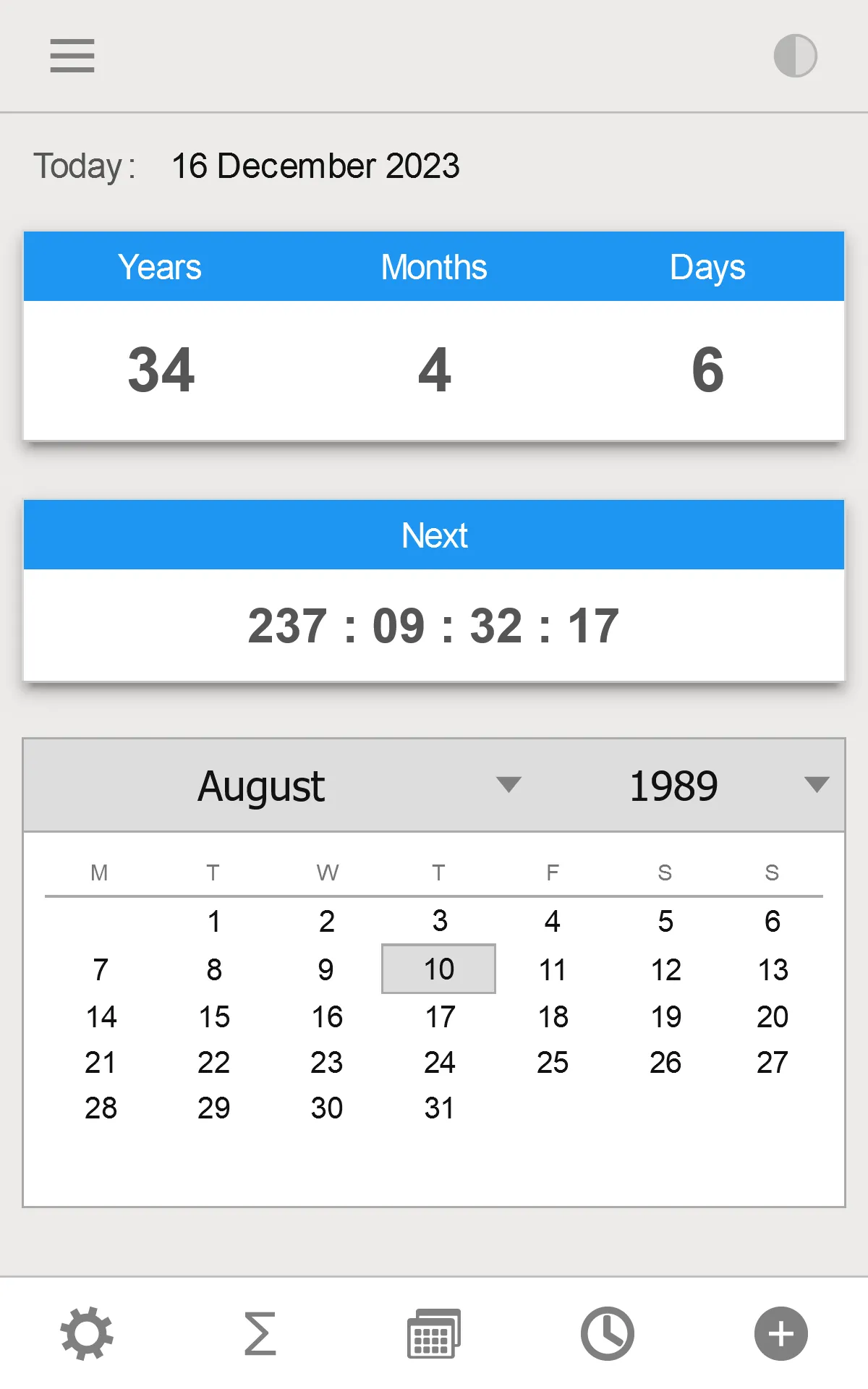 Age Calculator: Date of Birth | Indus Appstore | Screenshot