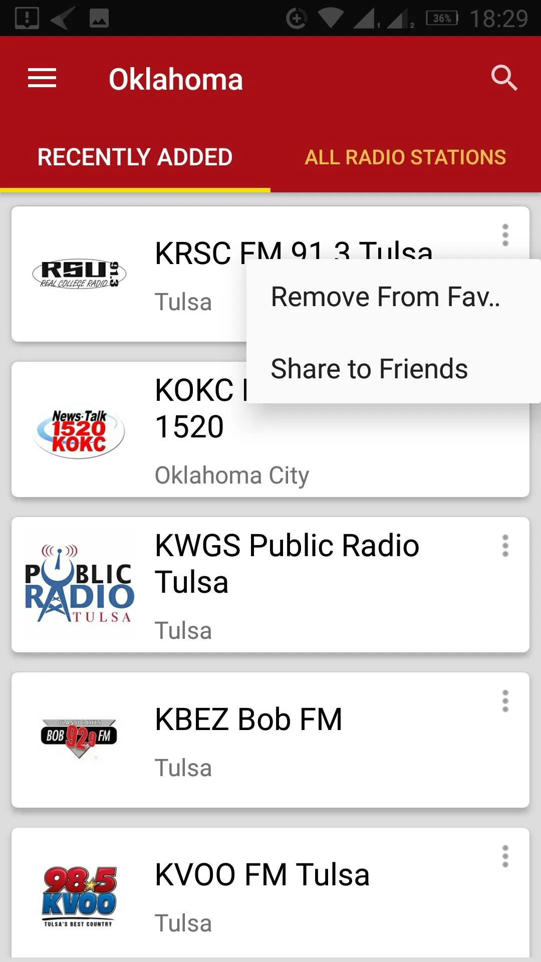 Oklahoma Radio Stations - USA | Indus Appstore | Screenshot