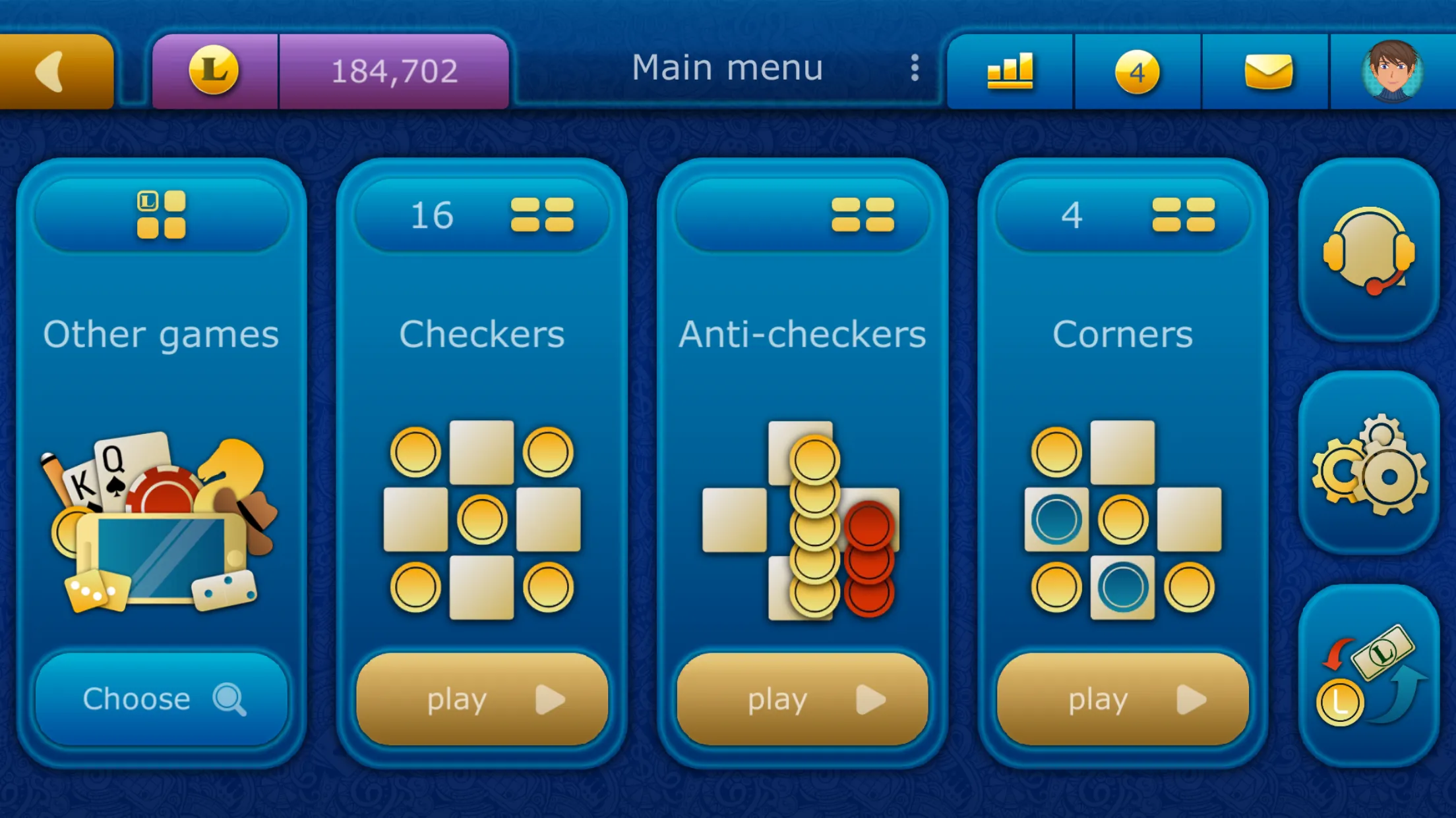 Checkers LiveGames online | Indus Appstore | Screenshot