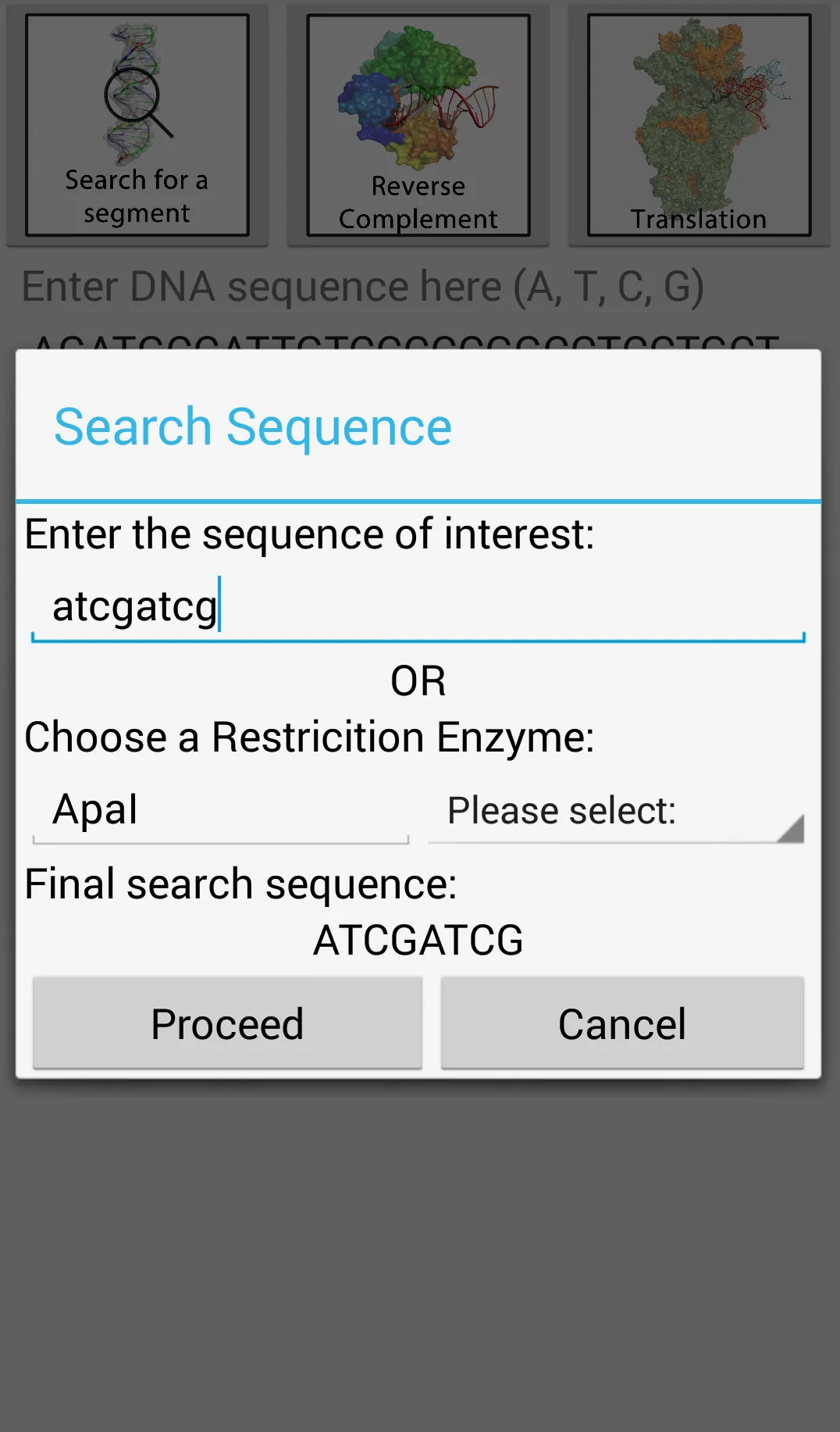 DNA2App - Sequence analyzer | Indus Appstore | Screenshot