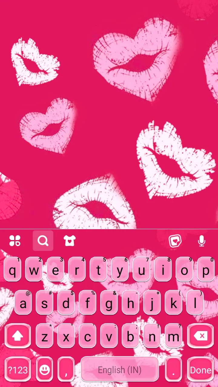 Pink Kiss Keyboard Background | Indus Appstore | Screenshot