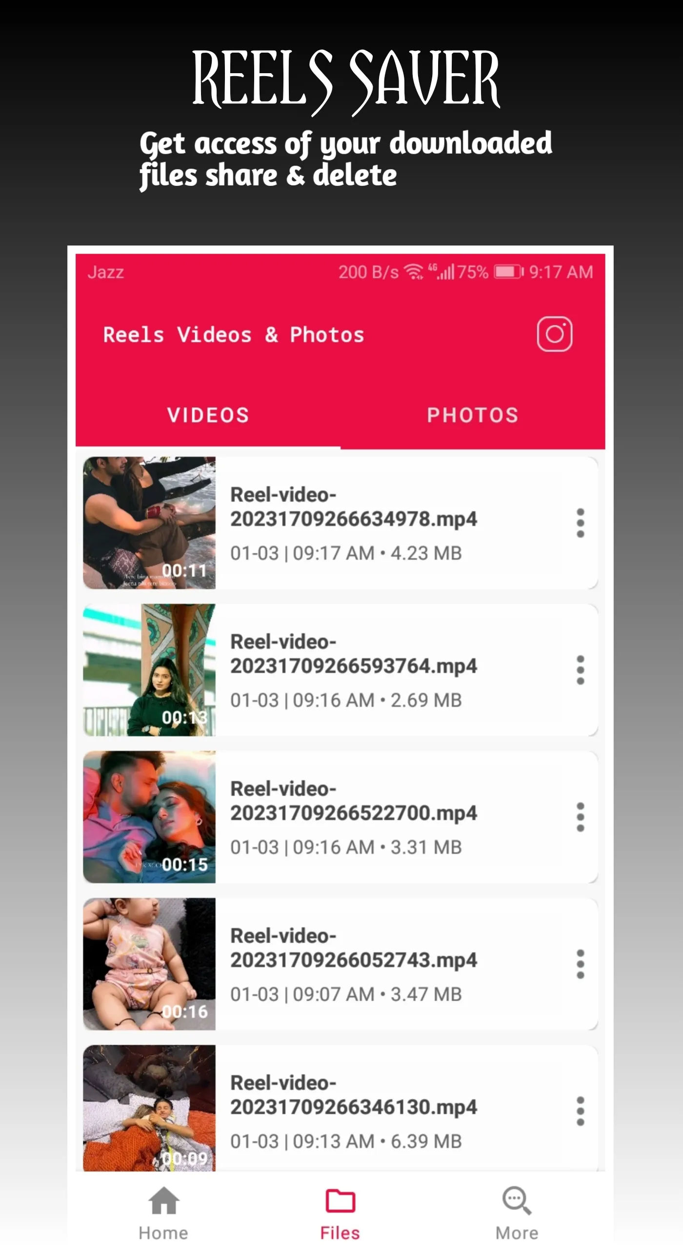 Reels Saver - Photo And Videos | Indus Appstore | Screenshot