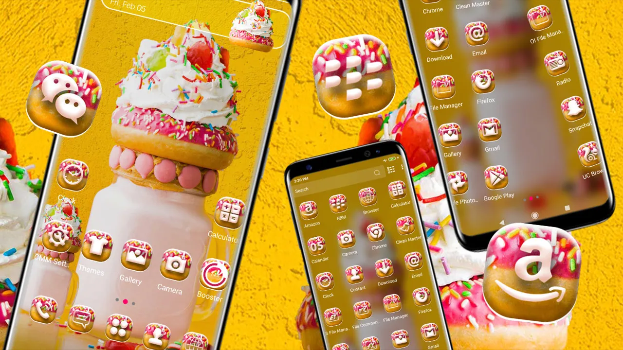 Ice Cream Yellow Theme | Indus Appstore | Screenshot