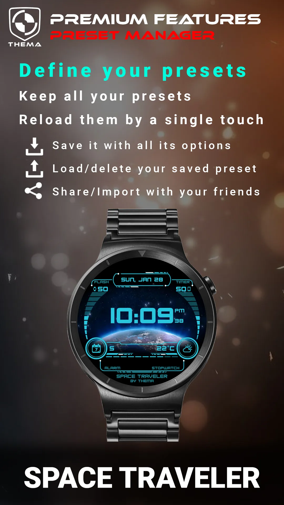 Space Traveler Watch Face | Indus Appstore | Screenshot