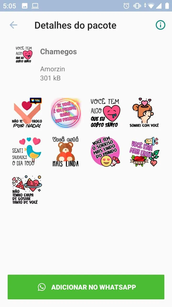 Figurinhas de amor WASticker | Indus Appstore | Screenshot