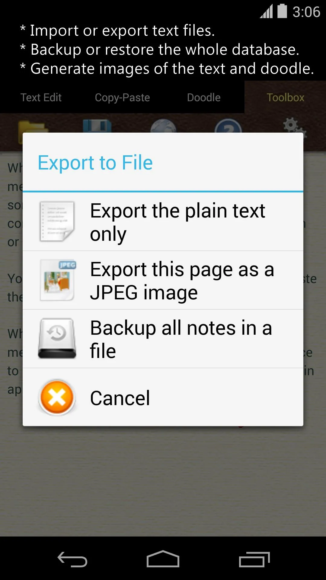 Just Notepad for Android | Indus Appstore | Screenshot