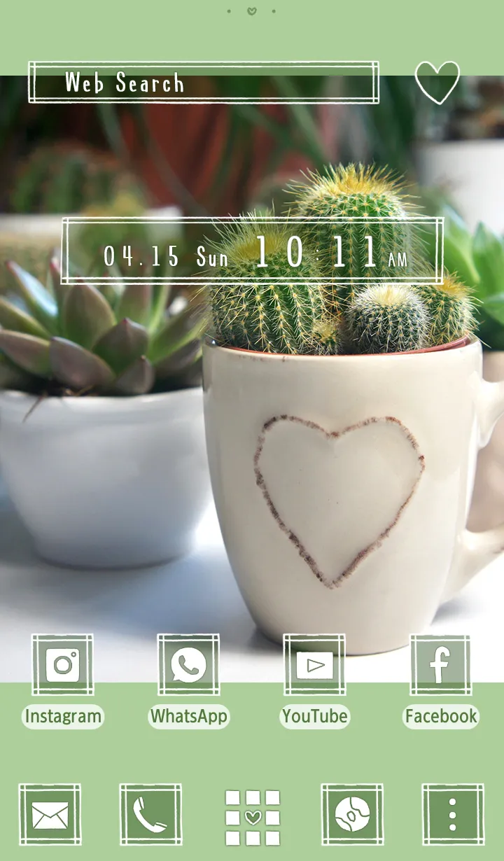 Cacti Heart Theme | Indus Appstore | Screenshot