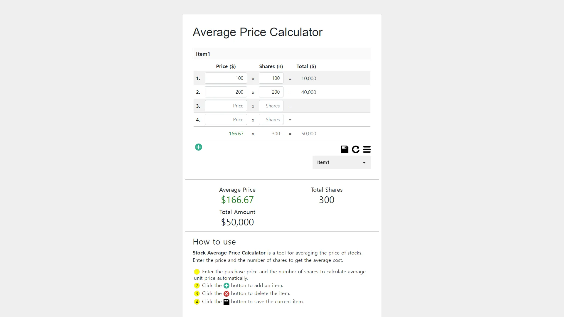 Average Price Calculator | Indus Appstore | Screenshot