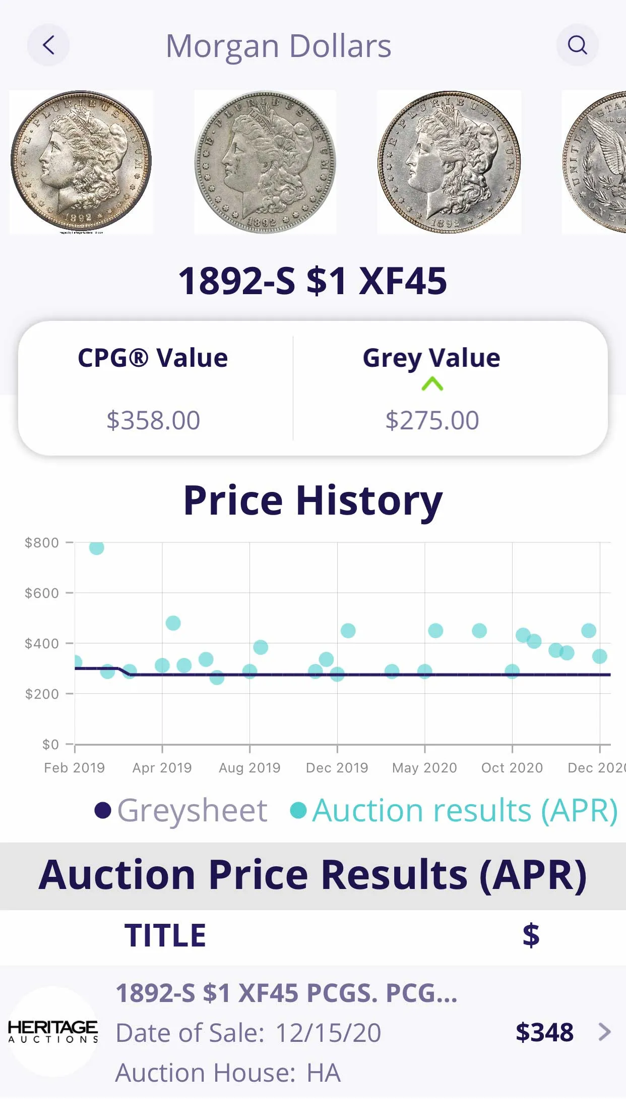 Greysheet: Rare Coin Values &  | Indus Appstore | Screenshot