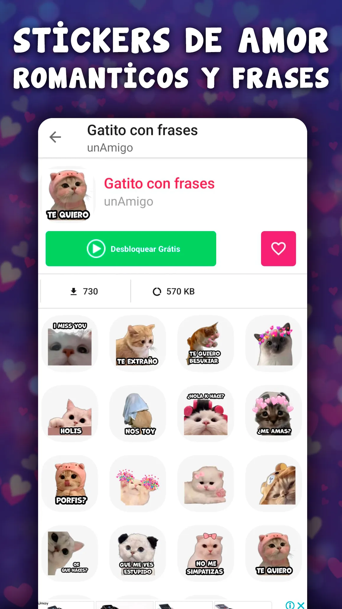 Pegatinas de amor para Whatsap | Indus Appstore | Screenshot