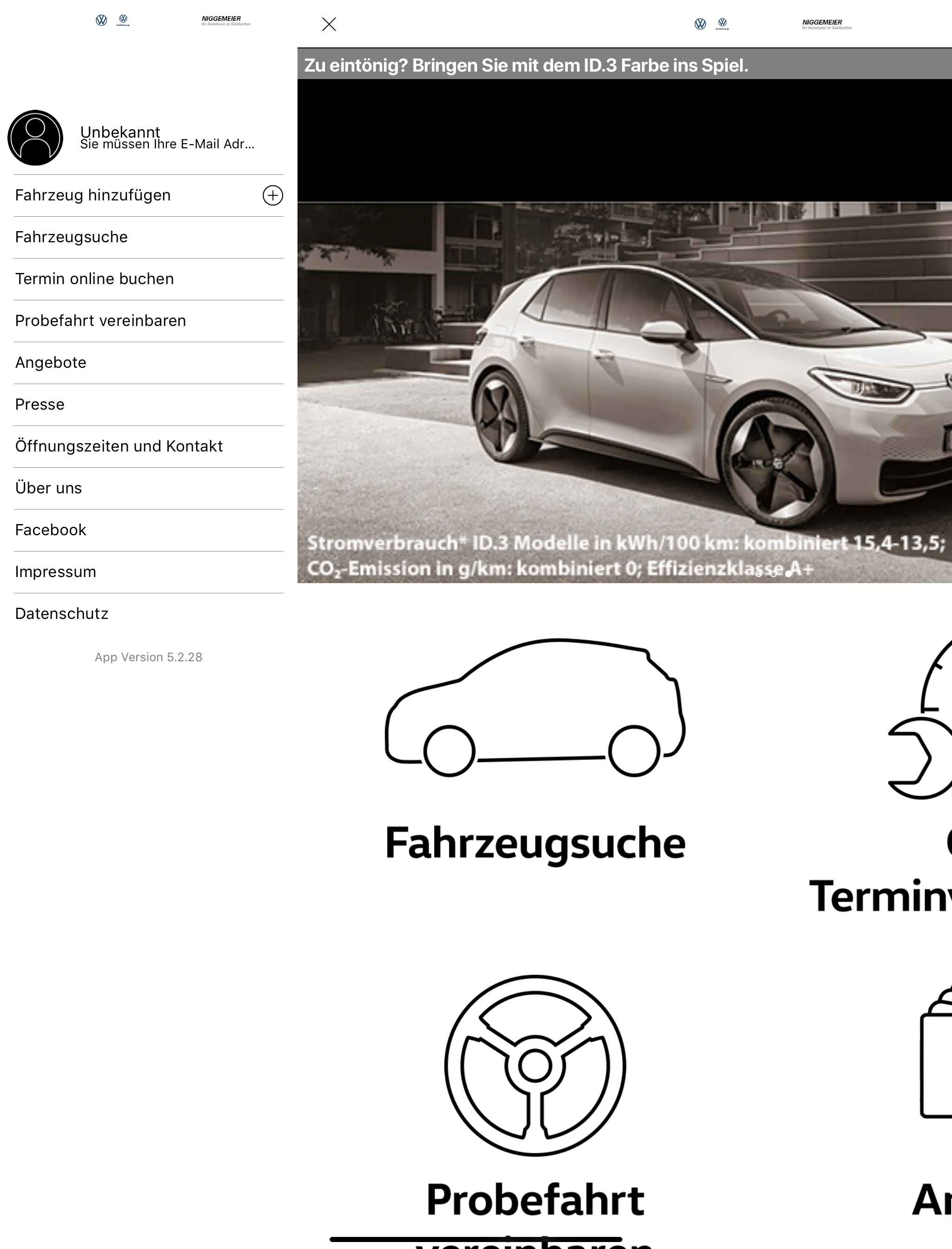 Autohaus Niggemeier | Indus Appstore | Screenshot