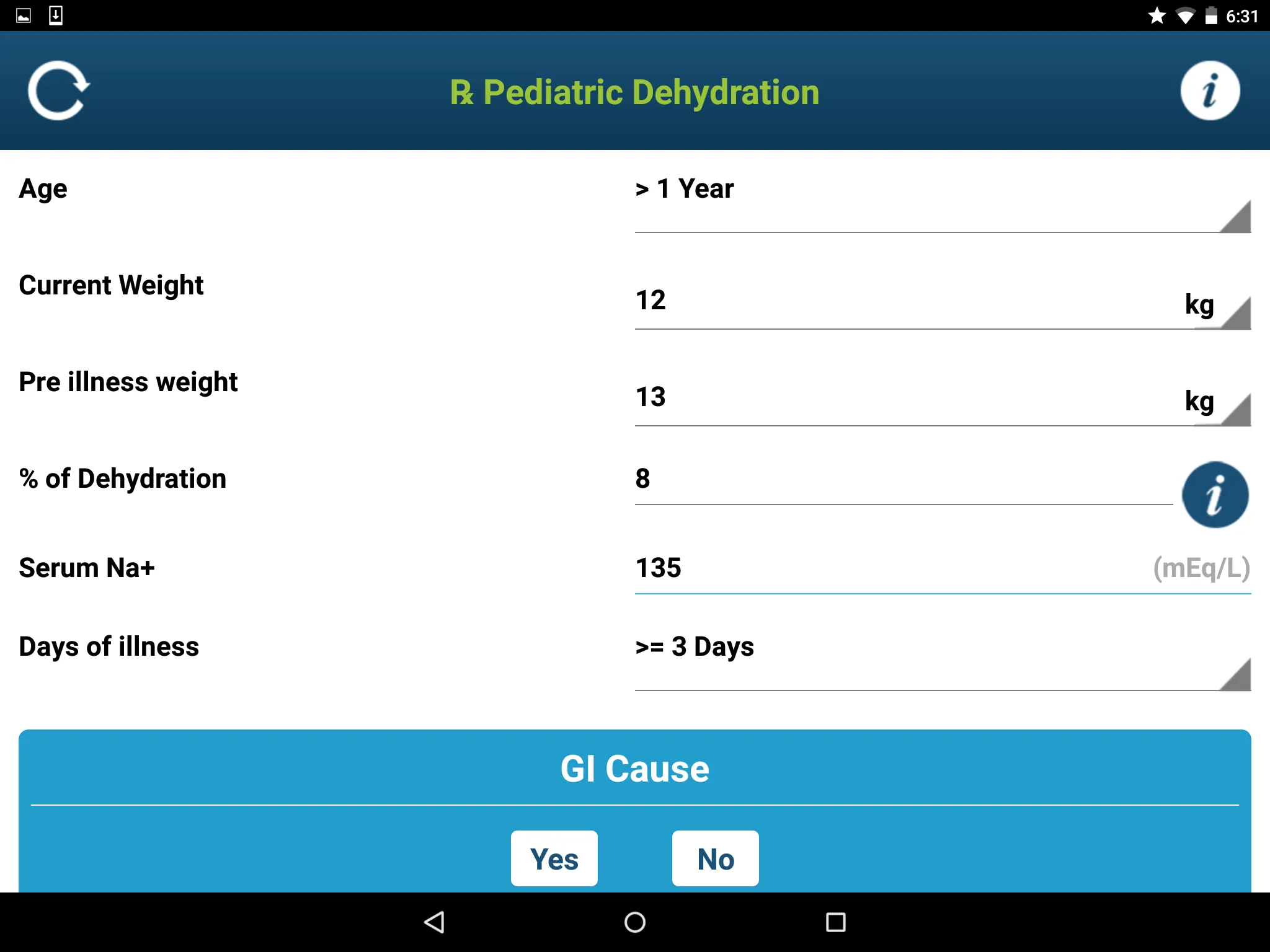 Rx Pediatric Dehydration | Indus Appstore | Screenshot