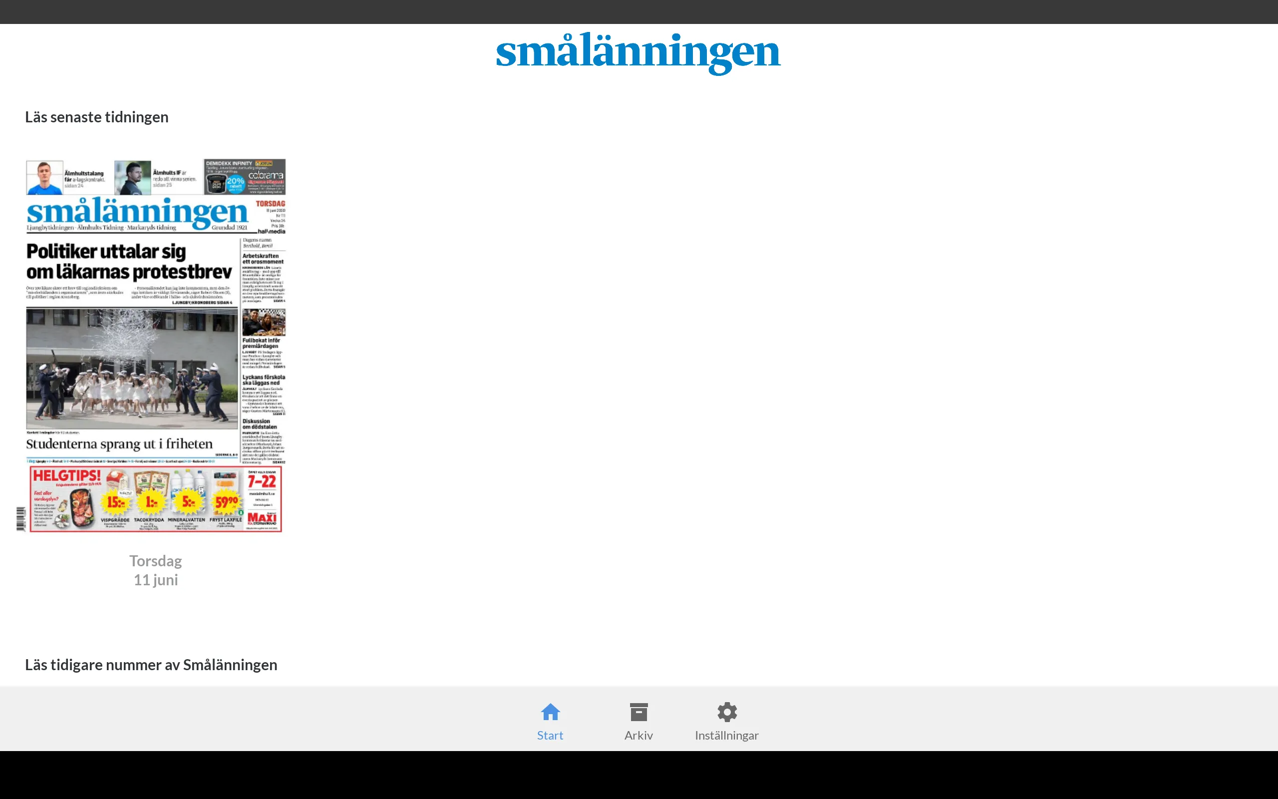 Smålänningen e-tidning | Indus Appstore | Screenshot