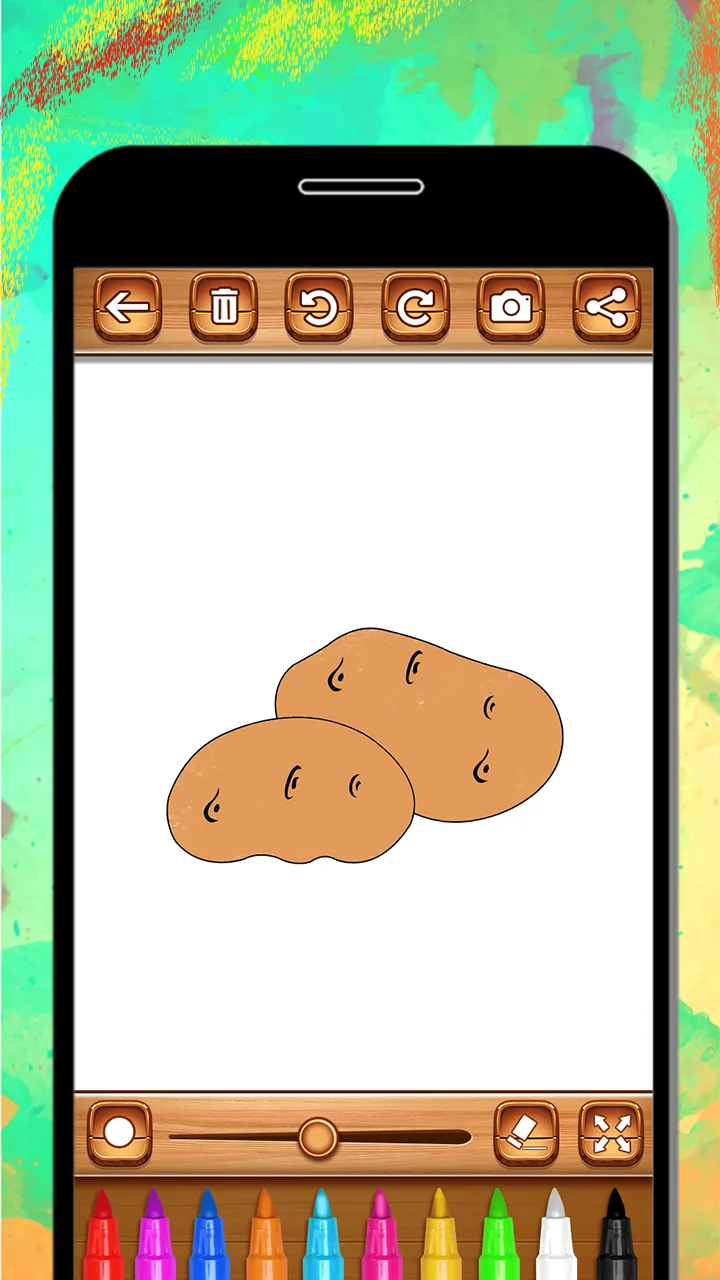 Vegetables Coloring Book & Dra | Indus Appstore | Screenshot