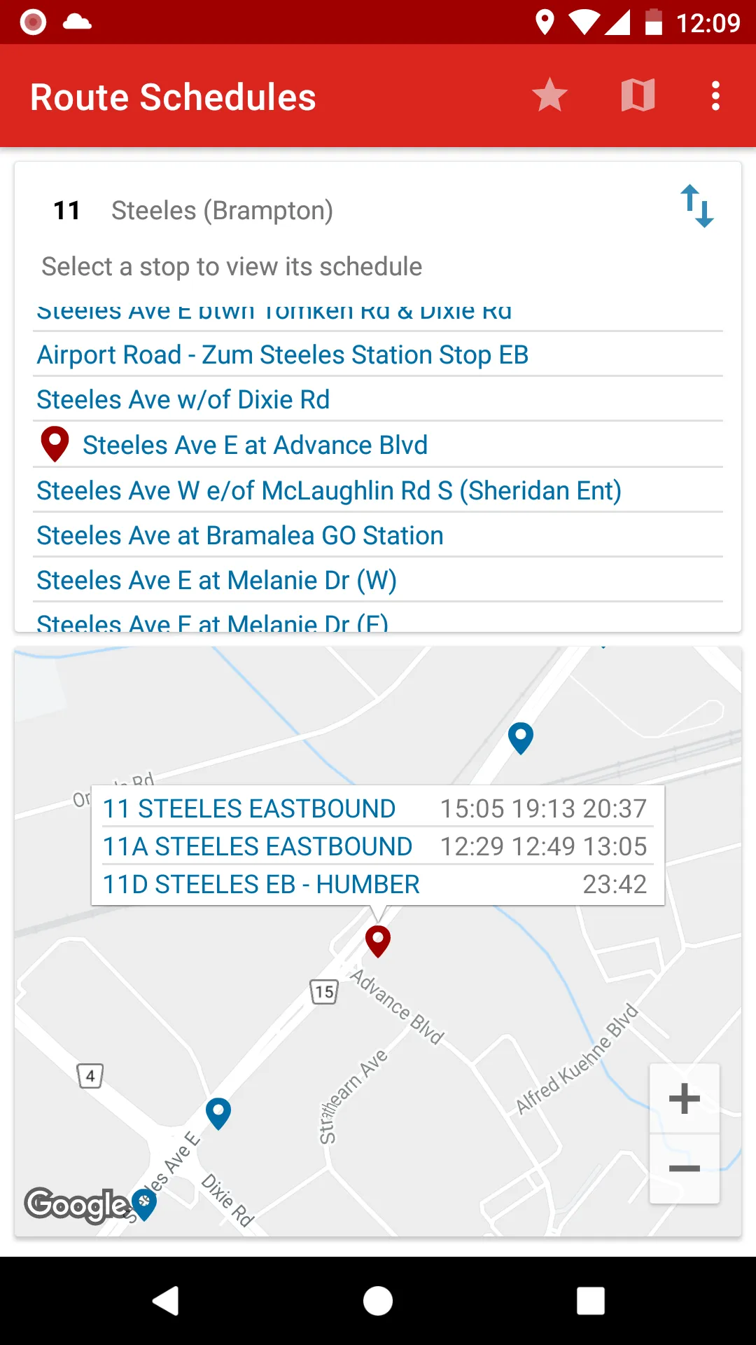 Toronto - GTA Bus Schedule | Indus Appstore | Screenshot