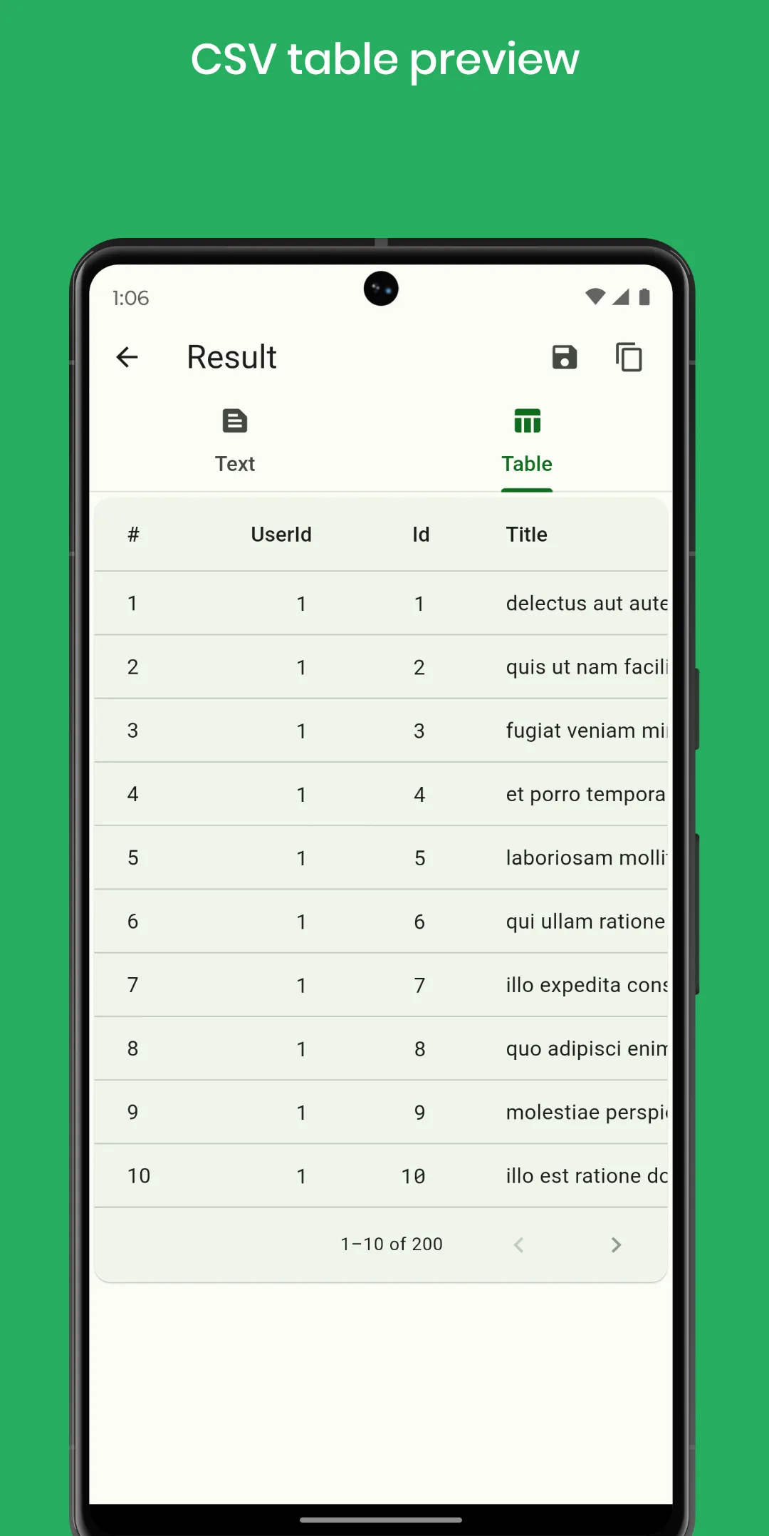 JSON to CSV | Indus Appstore | Screenshot