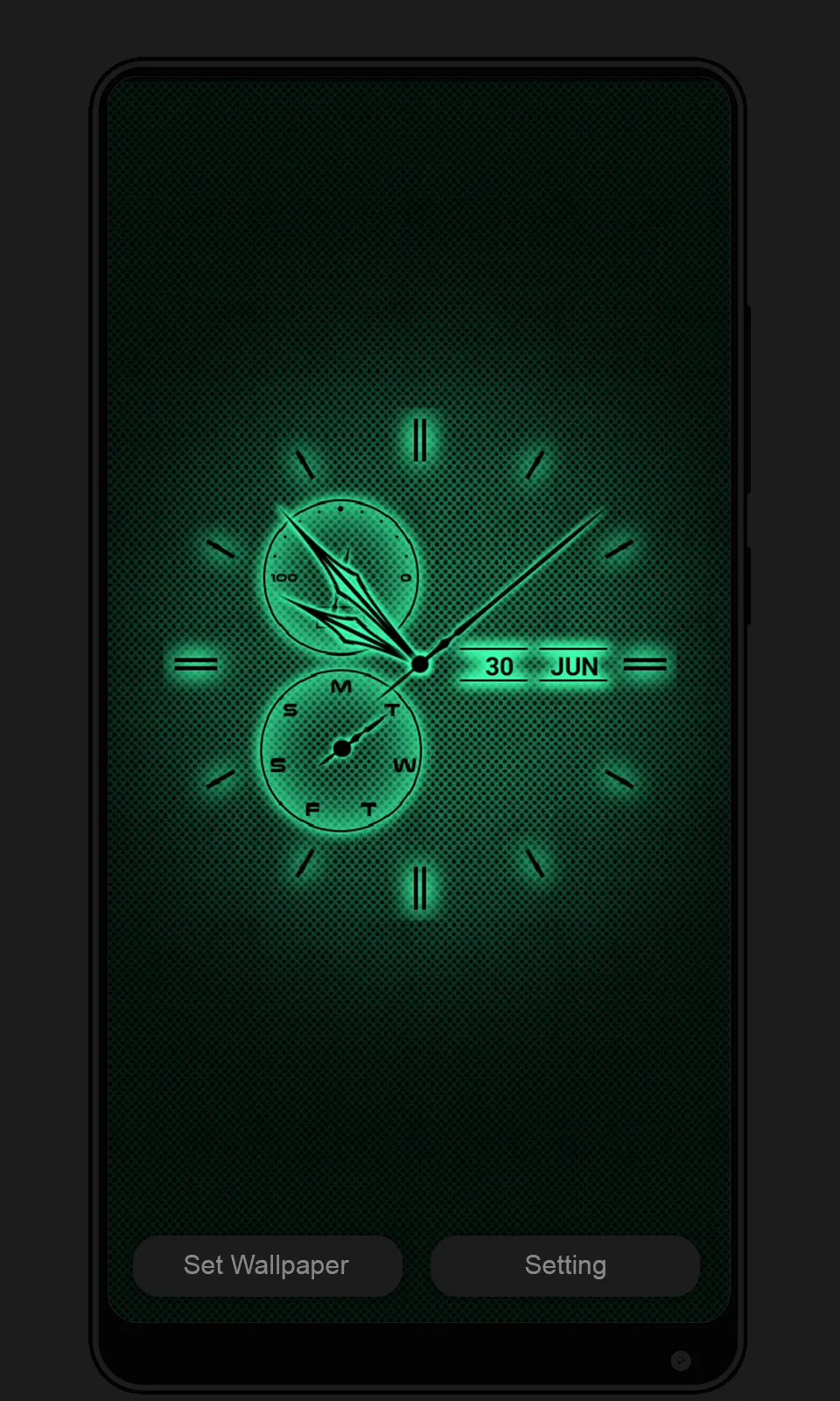 Clock Live Wallpaper | Indus Appstore | Screenshot