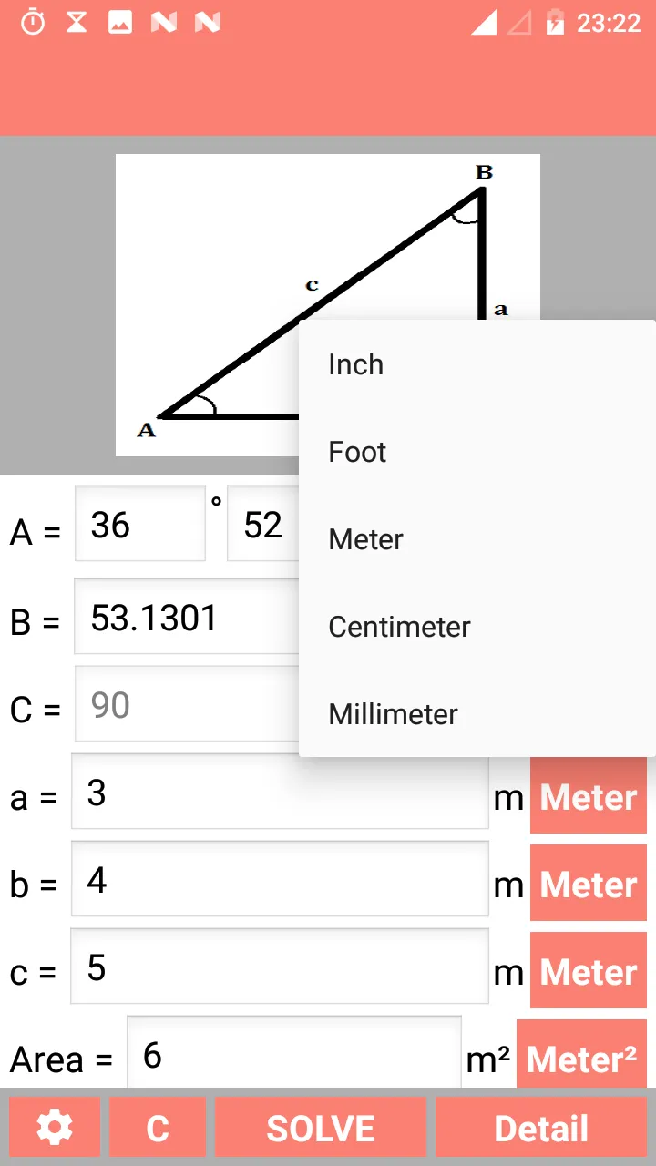 Right Angled Triangle Solver | Indus Appstore | Screenshot