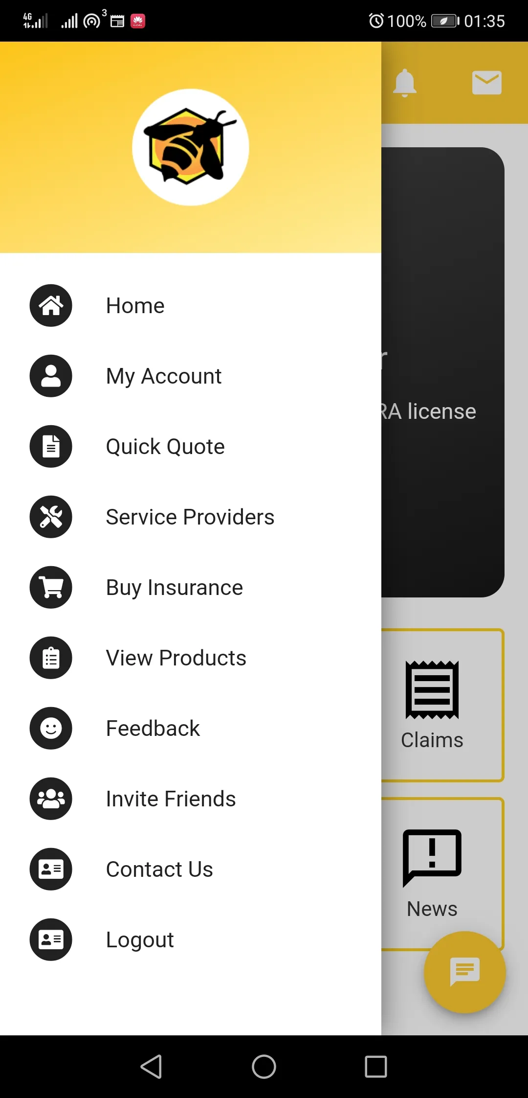 Cell Insurance Company BuzzApp | Indus Appstore | Screenshot