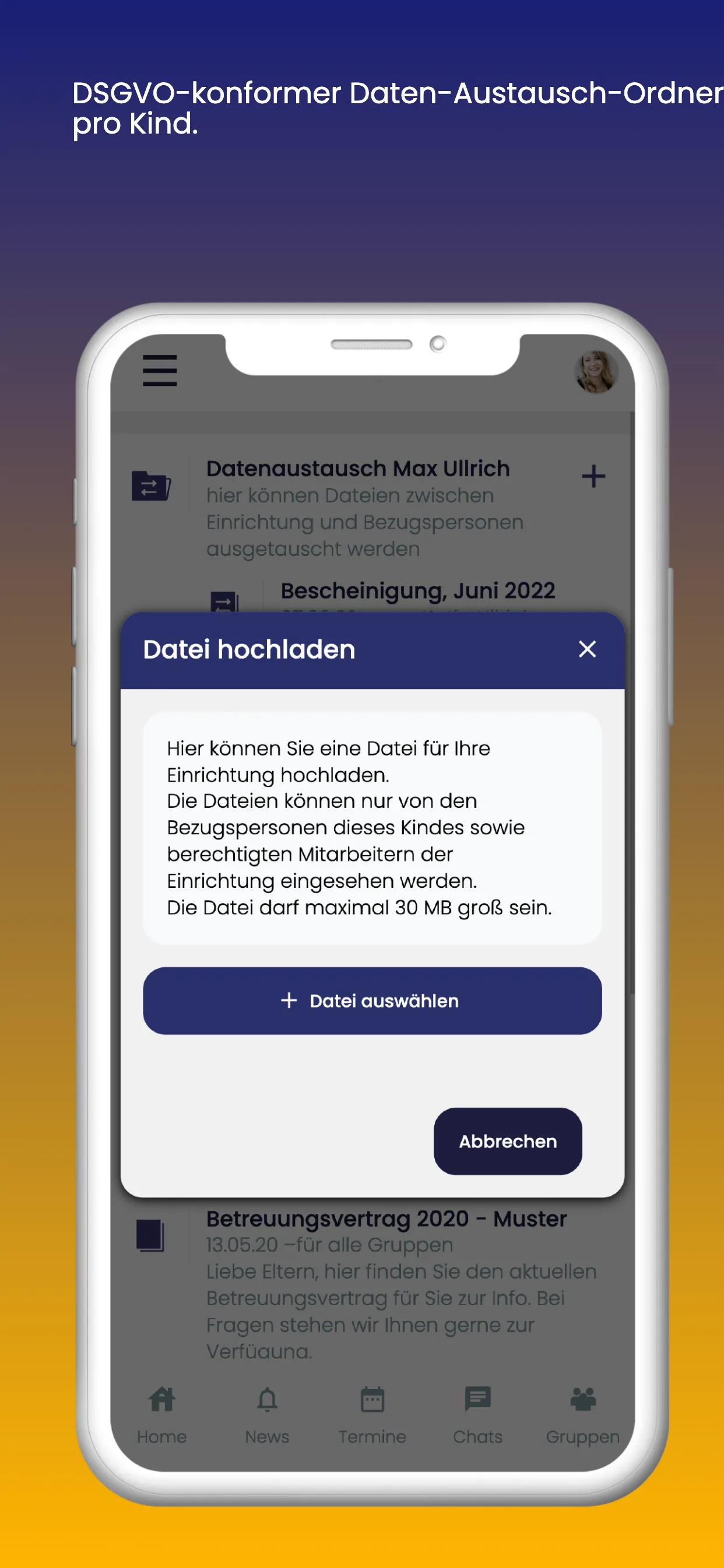 KigaRoo für Eltern | Indus Appstore | Screenshot