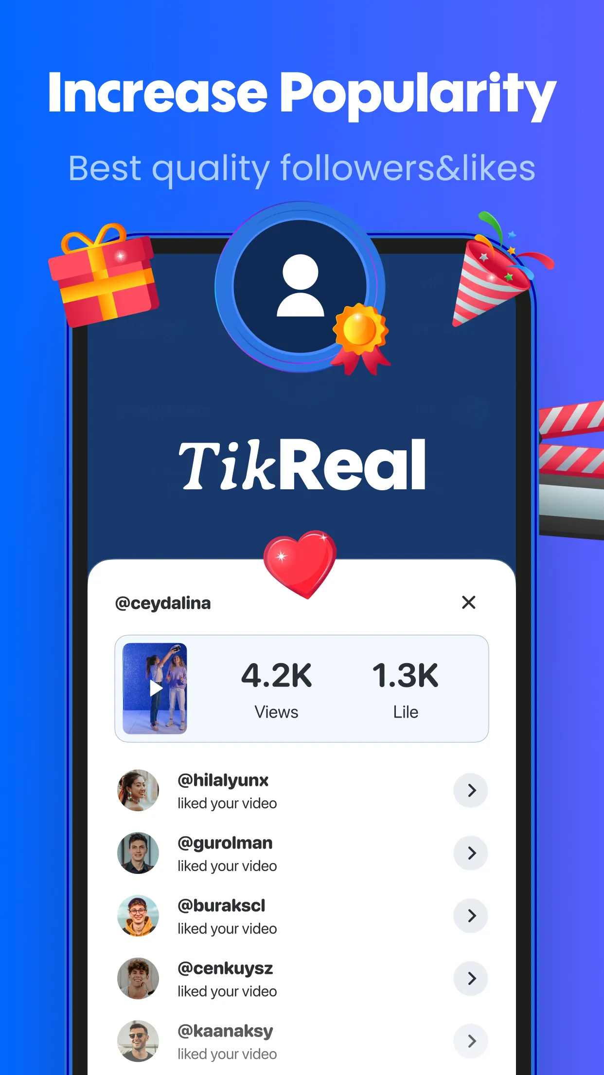 Followers & Like - Tik Real | Indus Appstore | Screenshot