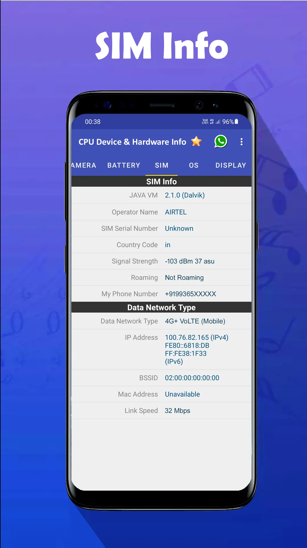 CPU Device & Hardware Info | Indus Appstore | Screenshot