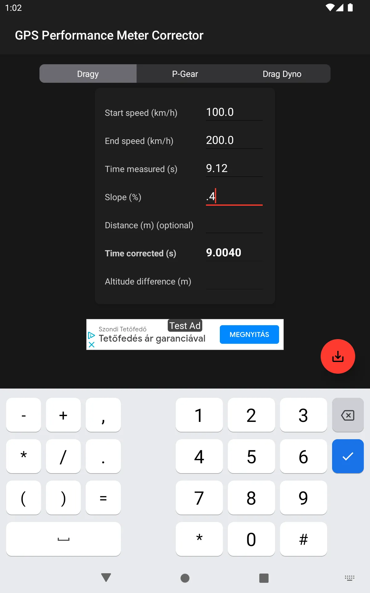 GPS PerformanceMeter Corrector | Indus Appstore | Screenshot