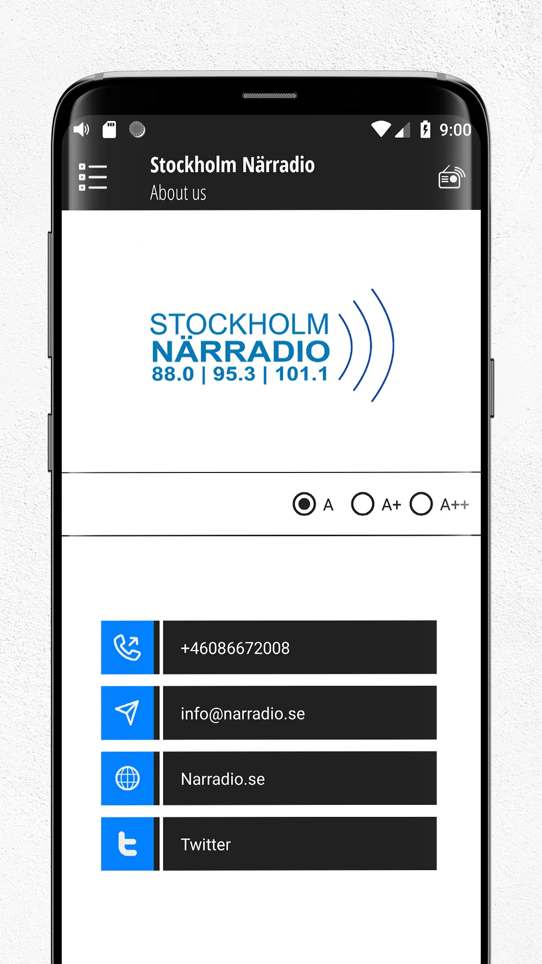 Stockholm Närradio | Indus Appstore | Screenshot