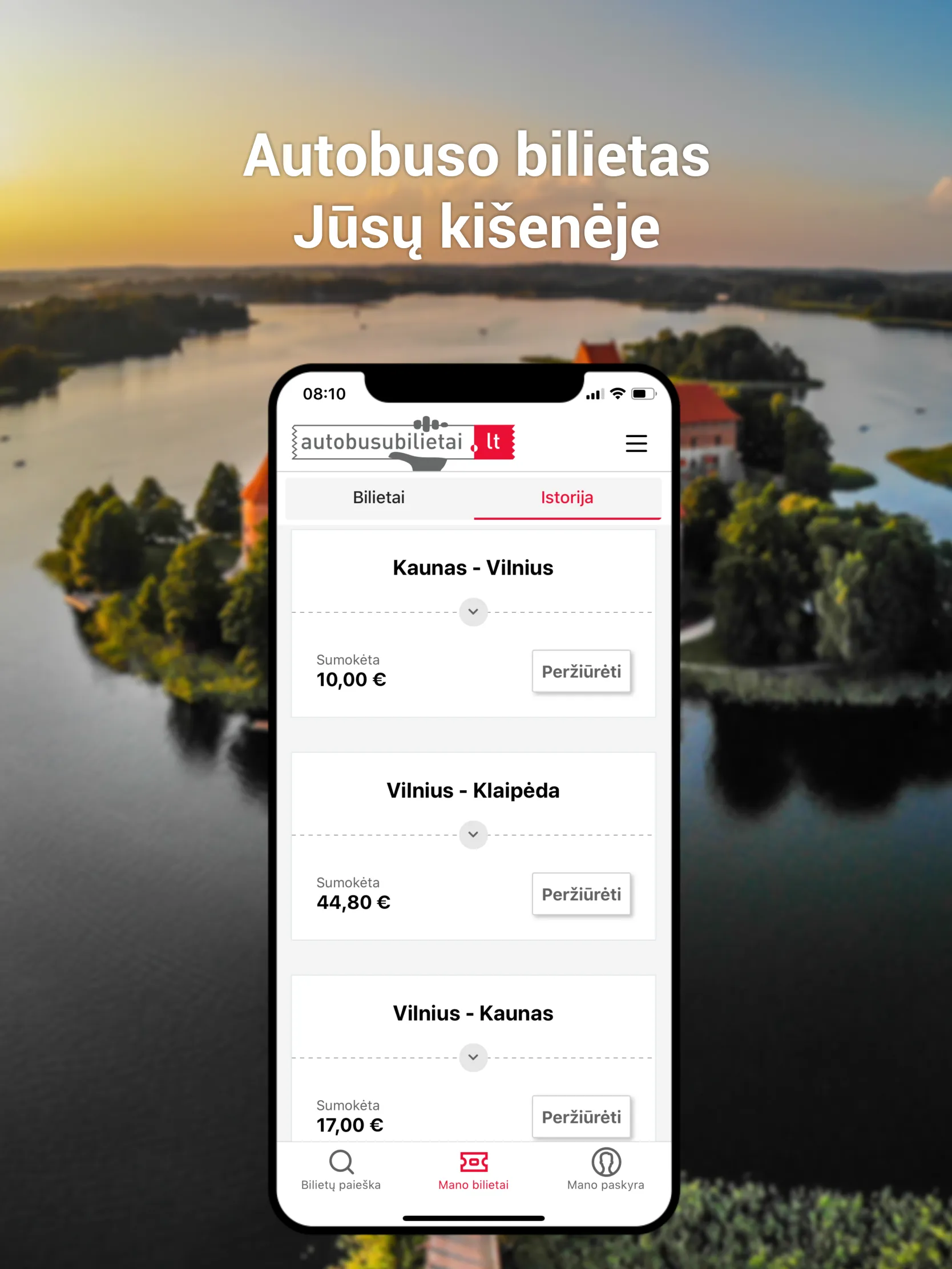 Autobusų bilietai | Indus Appstore | Screenshot