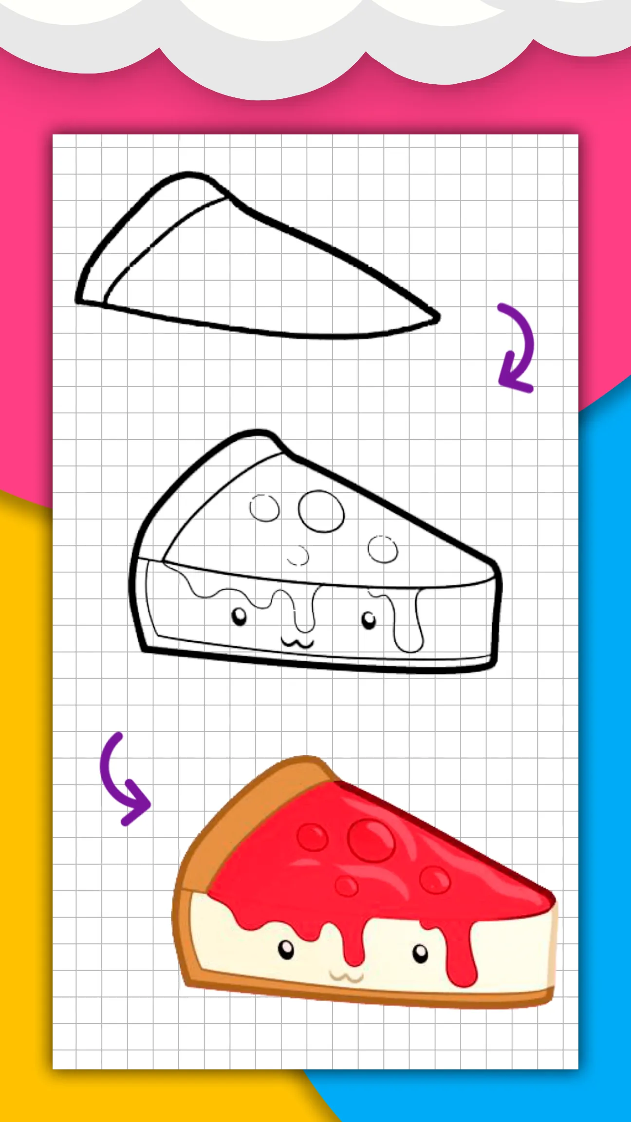 How to draw cute food by steps | Indus Appstore | Screenshot