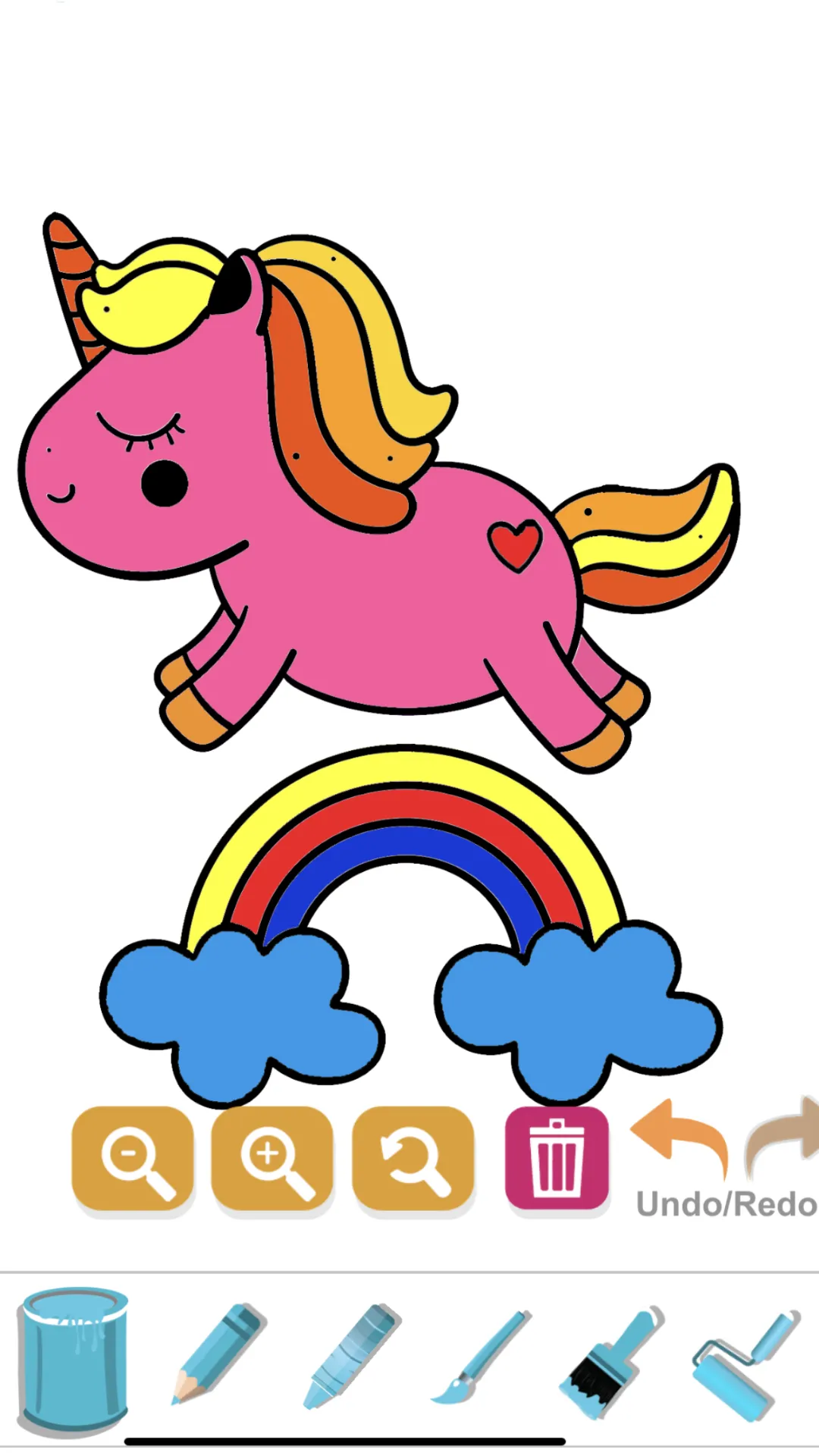 Kawaii Unicorn: Coloring World | Indus Appstore | Screenshot