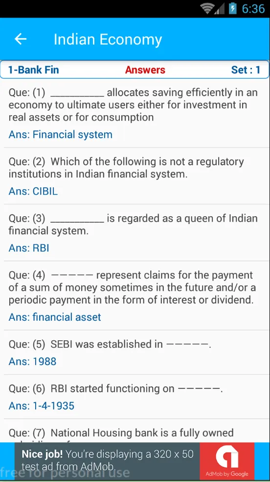 Indian Economy Banking Fin MCQ | Indus Appstore | Screenshot