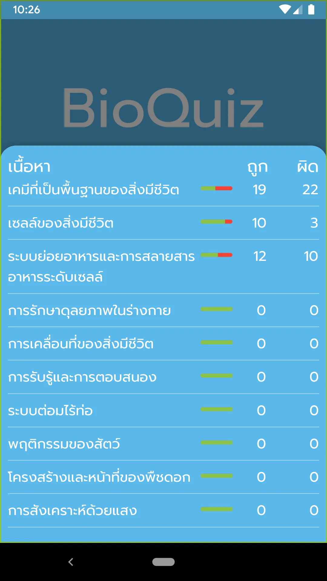 BioQuiz ชีววิทยา ม.ปลาย 2023! | Indus Appstore | Screenshot