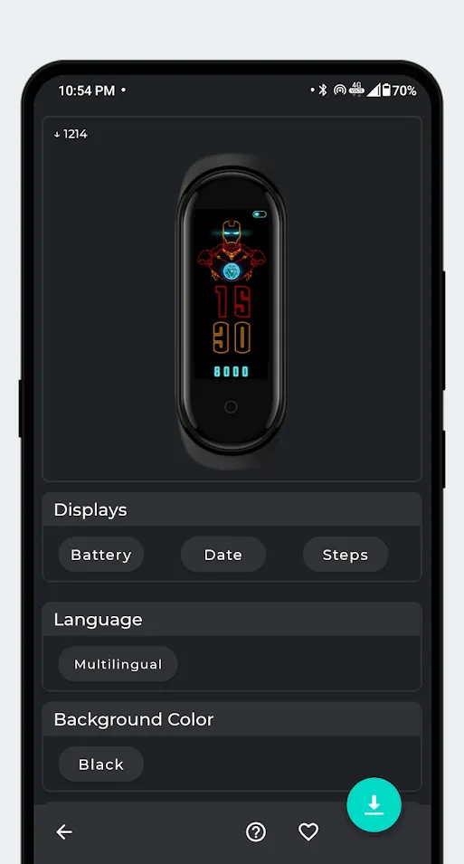 Mi Band 5 Watch Faces | Indus Appstore | Screenshot