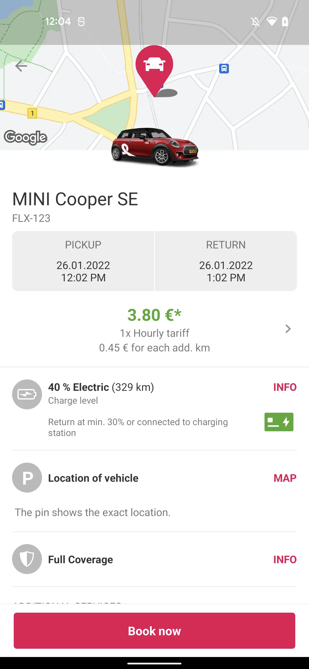 FLEX Carsharing | Indus Appstore | Screenshot