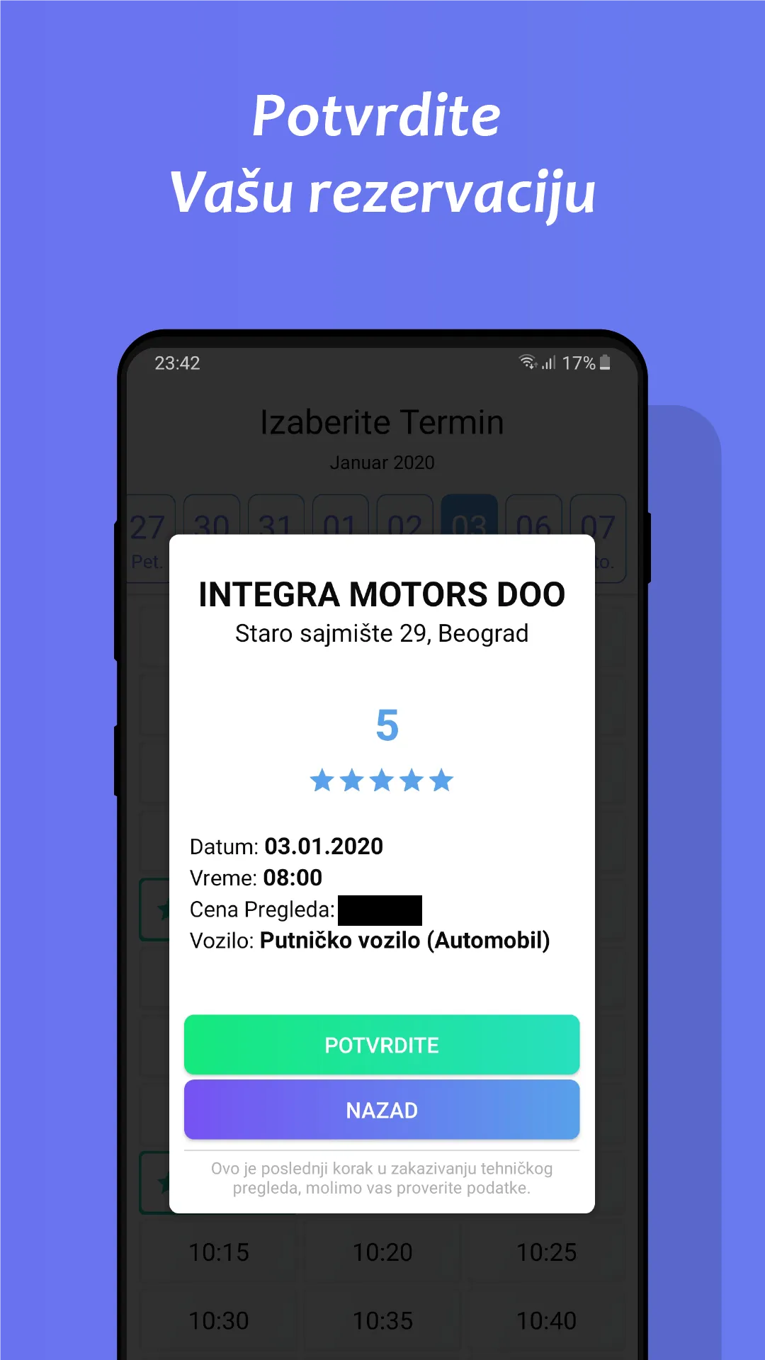 Zakaži Tehnički | Indus Appstore | Screenshot