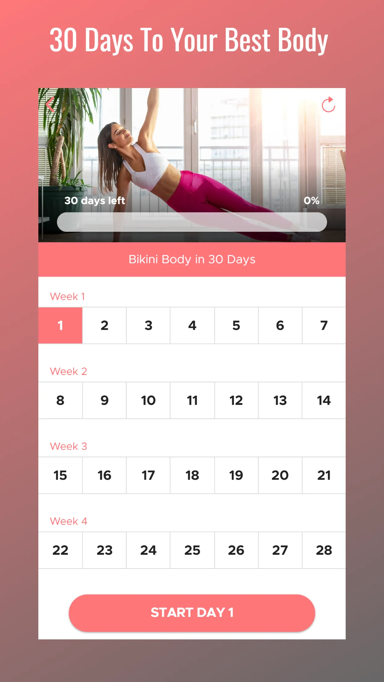 30 Day Bikini Body Challenge | Indus Appstore | Screenshot