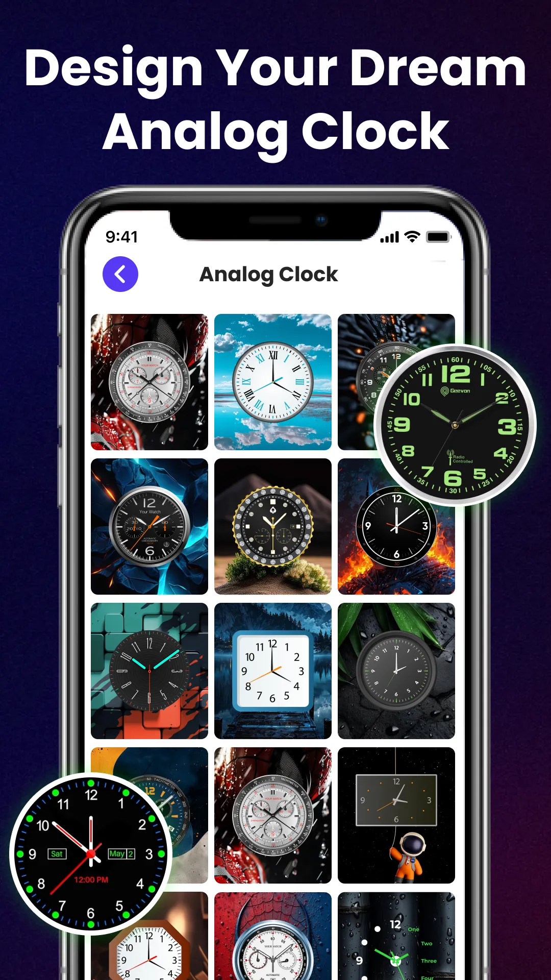 Neon Digital Clock Wallpaper | Indus Appstore | Screenshot