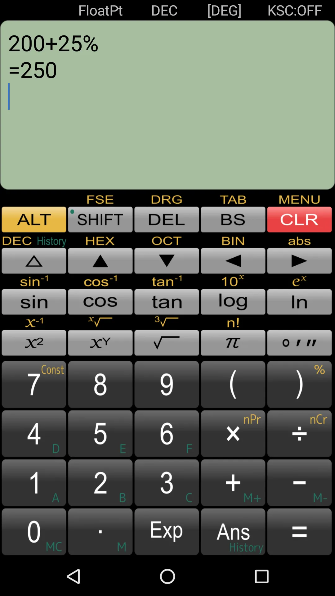 Panecal Scientific Calculator | Indus Appstore | Screenshot