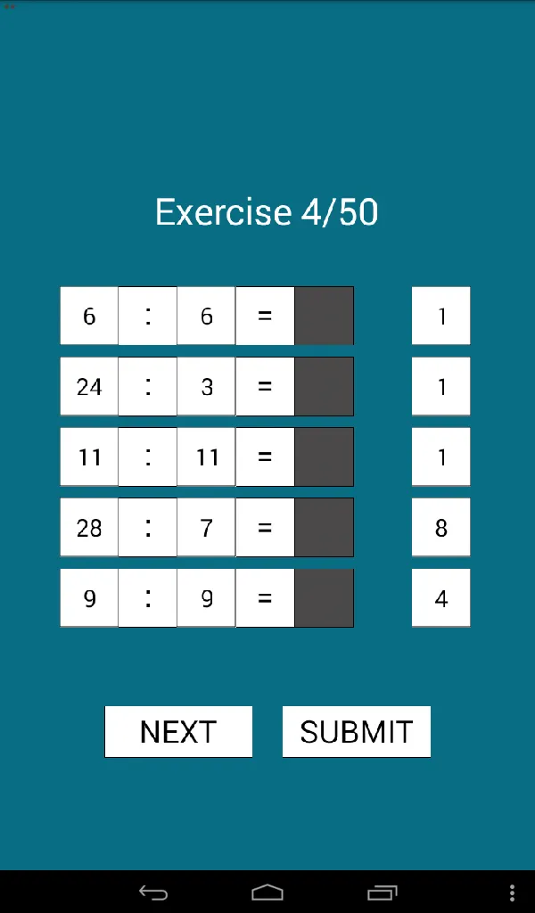 Math Operation Test | Indus Appstore | Screenshot